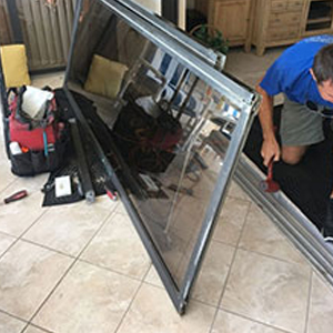 sliding glass door frame repair Solvang